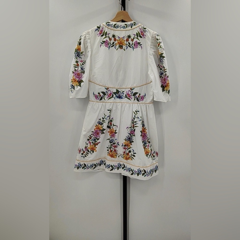 Sweet Bloom Dreamscape Cotton Shirtdress. - Picture 5 of 7